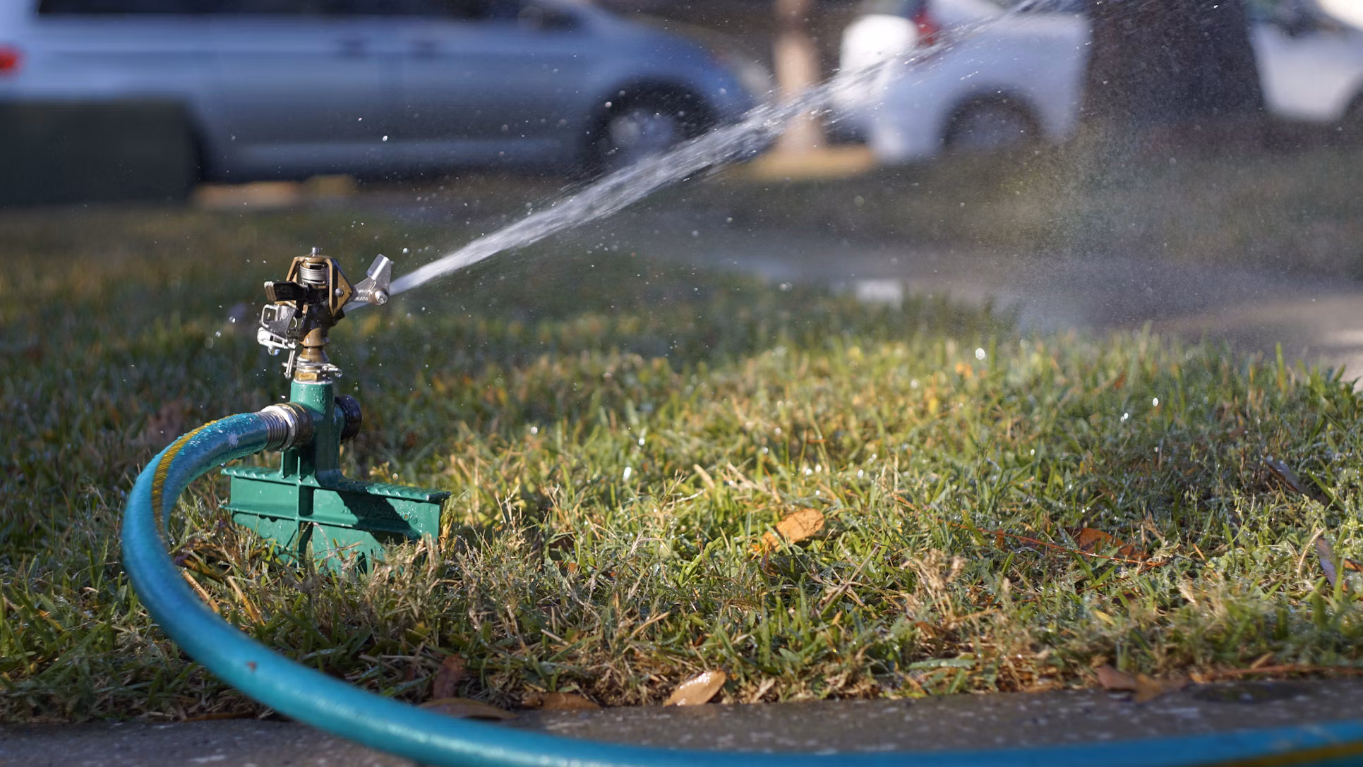 Irrigation system installed for a building