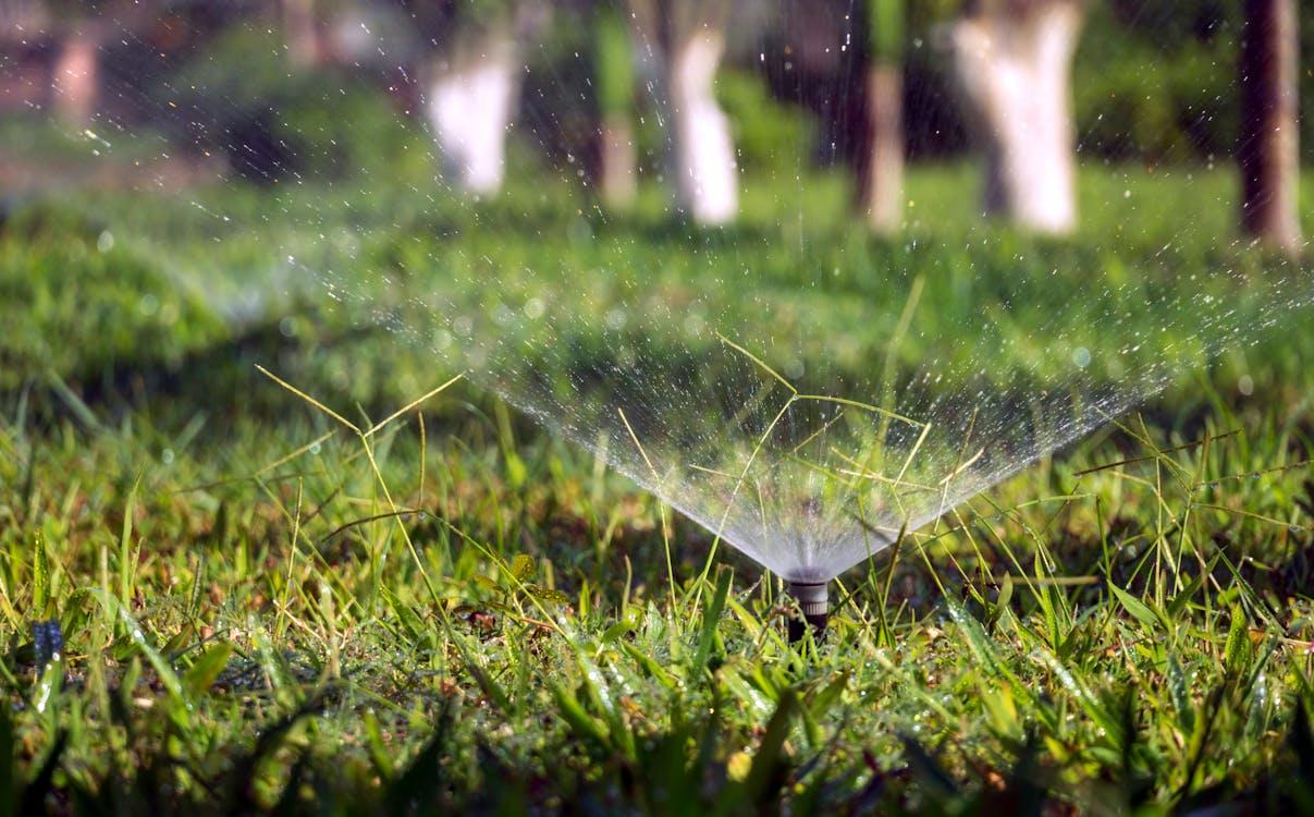 Irrigation system installed for a building