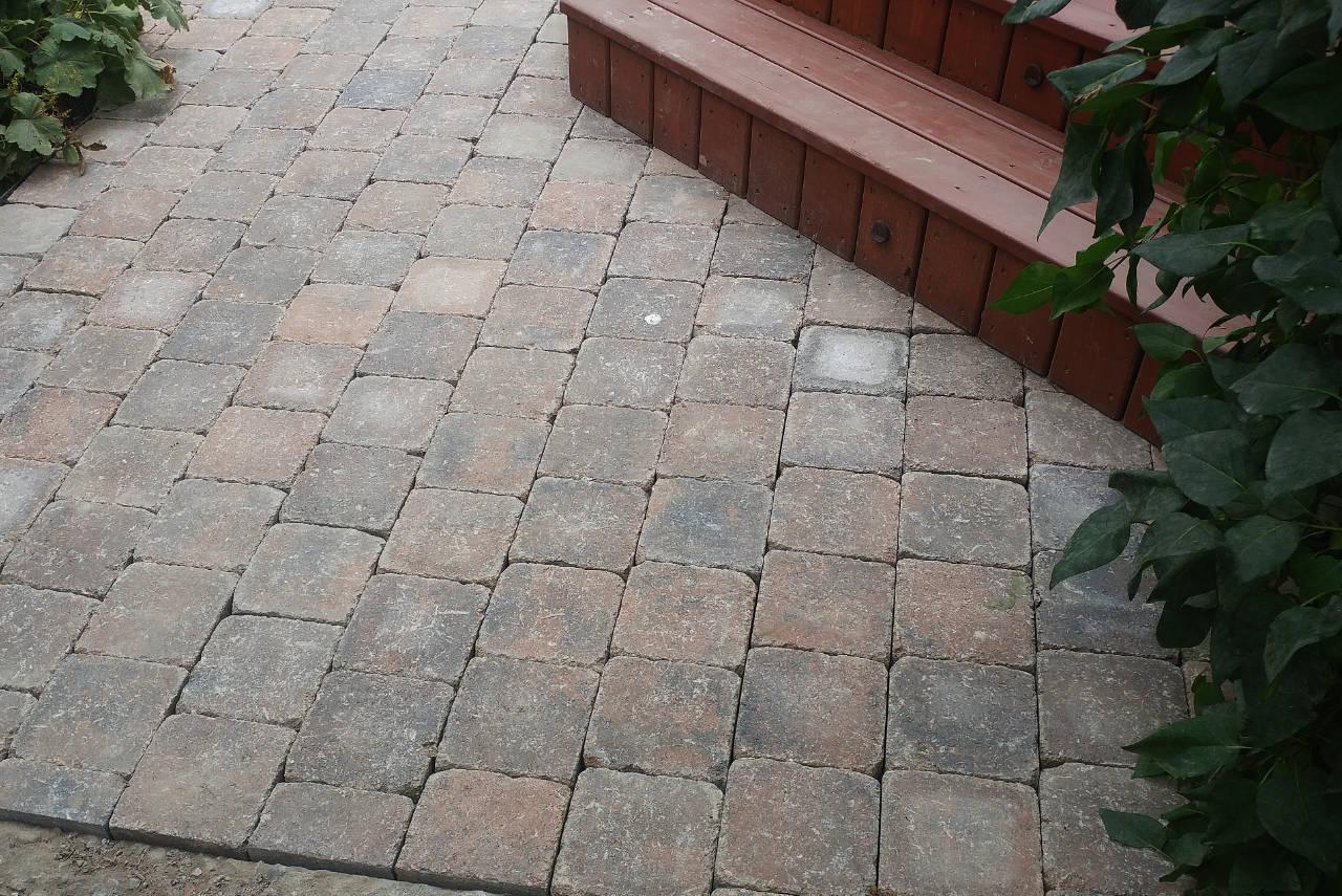 Detailed stone walkway with professional jointing and natural appearance