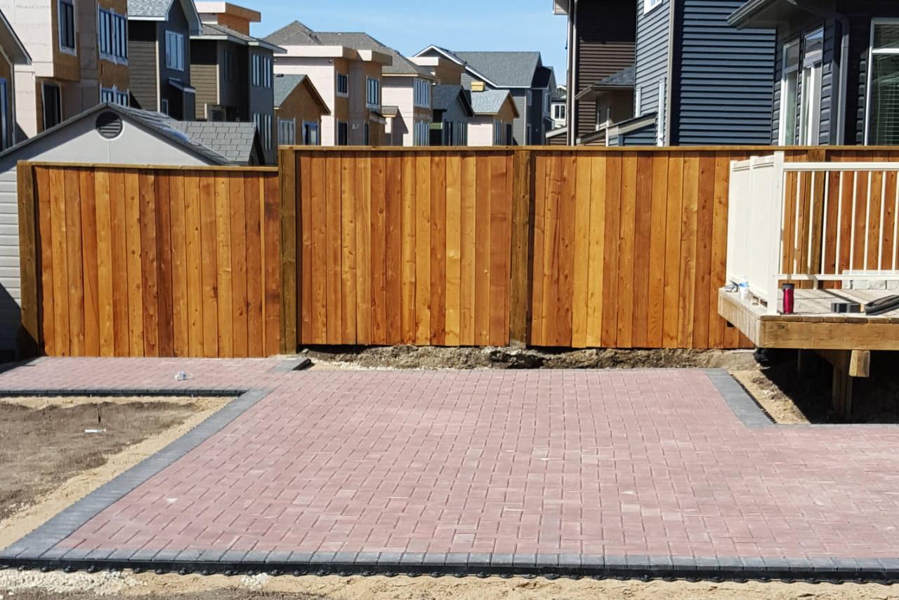 Flagstone patio with irregular edges creating a natural garden aesthetic