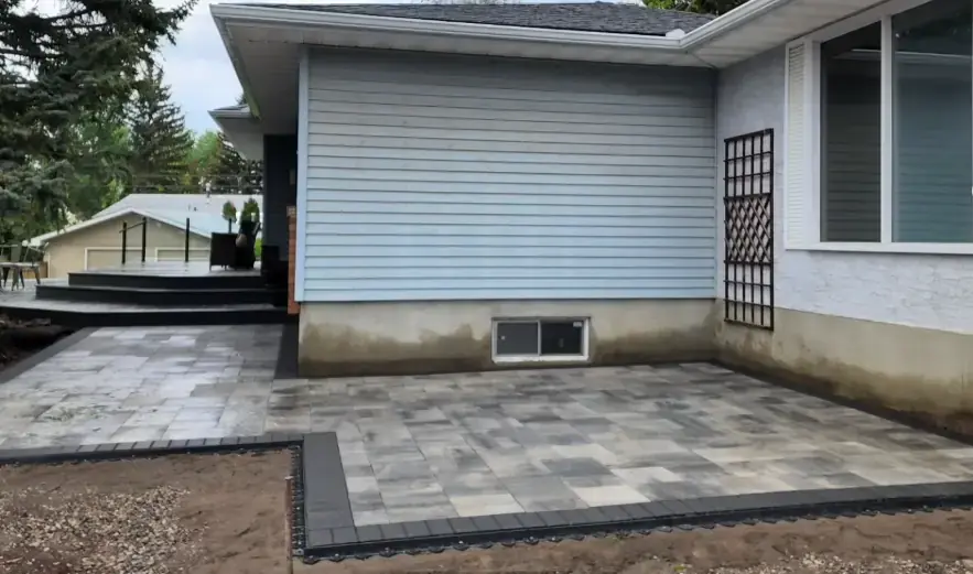 Elegant stone pathway with precision cuts and professional placement